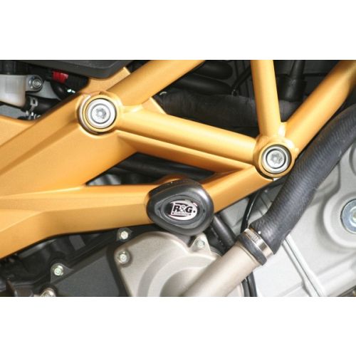(imagen para) Topes Anticaídas Aero, Negro - Aprilia SL750 Shiver, Dorsoduro 750/1200