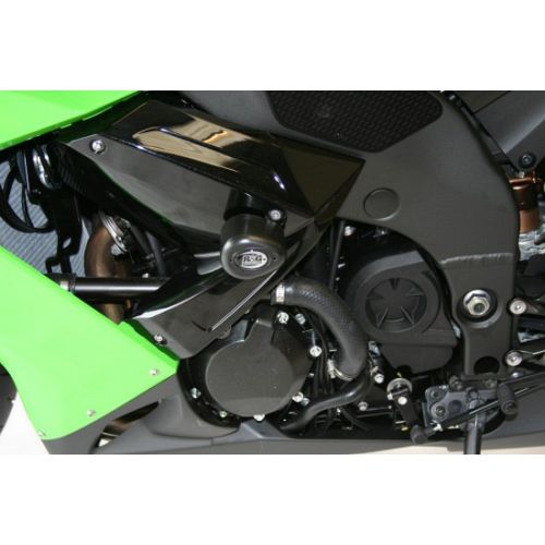 (imagen para) Topes Anticaídas Aero, Negro - Kawasaki ZX10-R 2008-2010