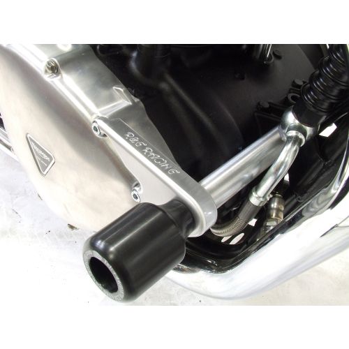 (image for) Crash Protectors, Black - Triumph Thruxton, Bonneville, Scrambler