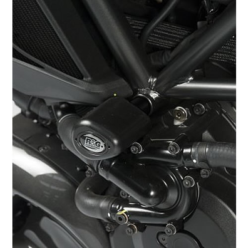 (imagen para) Topes Anticaídas Aero, Negro - Ducati Diavel 2011 en adelante