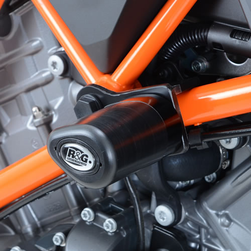 (image for) Crash Protectors Aero (black, offset) - KTM 1290 Super Duke 2014 onwards