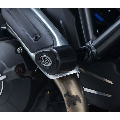 (imagen para) Topes Anticaídas Aero Negro - Ducati Scrambler 800 / Classic / Icon / Street Classic / Urban Enduro / Sixty2 / Flat Track Pro / Desert Sled