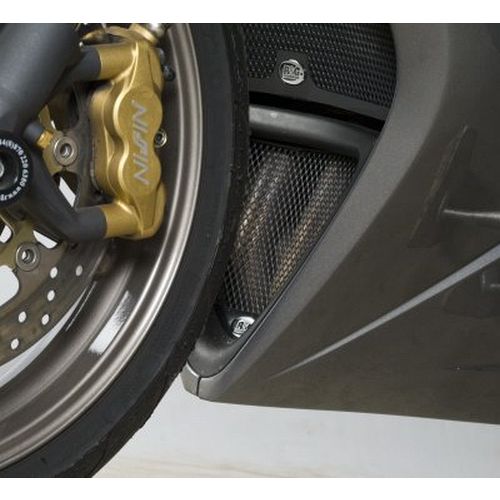 (image for) Exhaust Downpipe Grille (black) - Triumph 675 Daytona 2006-2012
