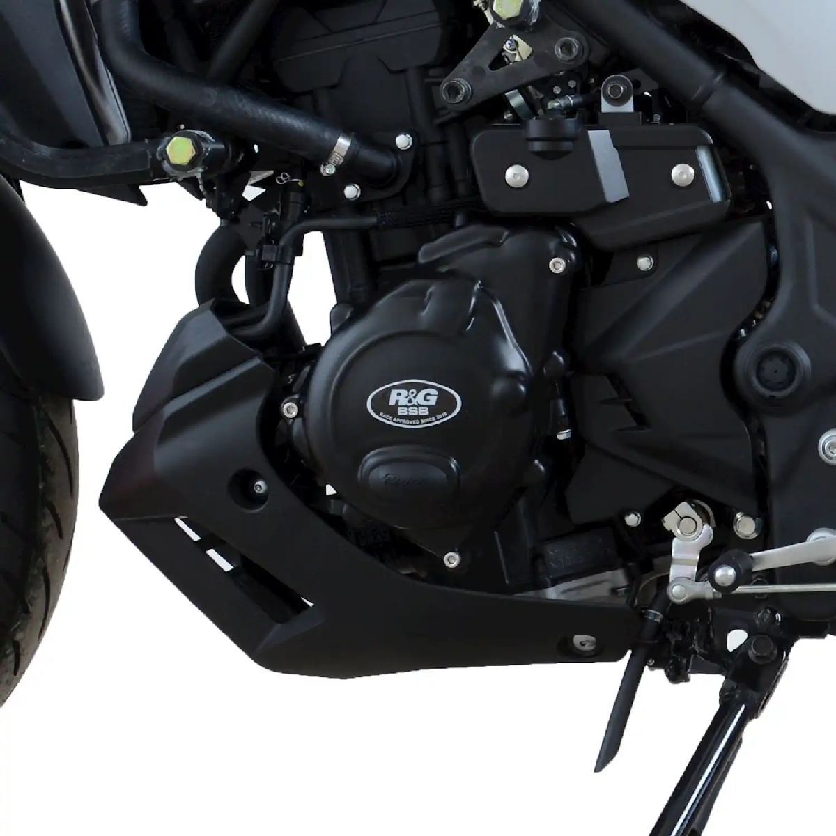 (imagen para) Tapa Protectora del Motor "Race" (IZQ) - Yamaha YZF-R25 2014+, YZF-R3 2015+, MT-25 / MT-03 2016+