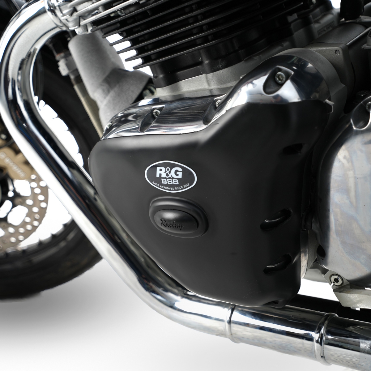 (imagen para) Tapa Protectora del Motor "Race" (IZQ) - Royal Enfield Continental GT 650 2018 en adelante/ Interceptor 650 2019 en adelante