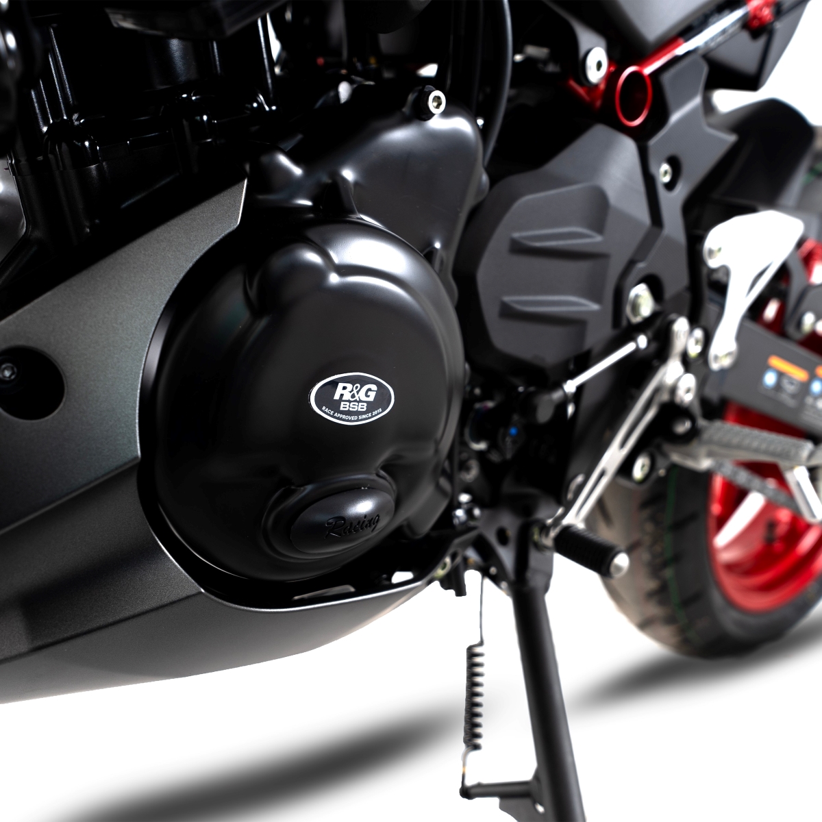 (image for) Generator Case Cover "Race" (LHS) - Kawasaki Eliminator 500/Ninja 500/Z500 2024+, Ninja 400/250 2018+, Z400/250 2019+