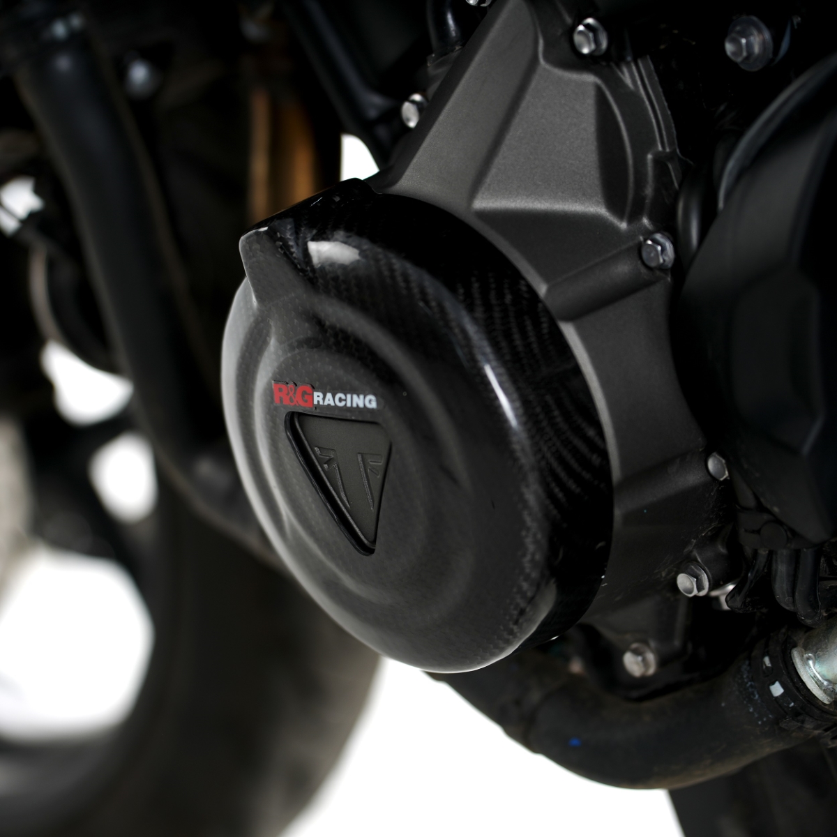 (image for) Carbon Engine Case Slider LHS - Triumph Tiger 660 Sport 2022 onwards / Trident 660 2021 onwards