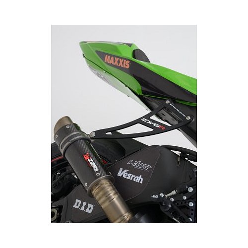 (image for) Exhaust Hanger (1) & blanking plate - Kawasaki ZX-6R 2009 onwards