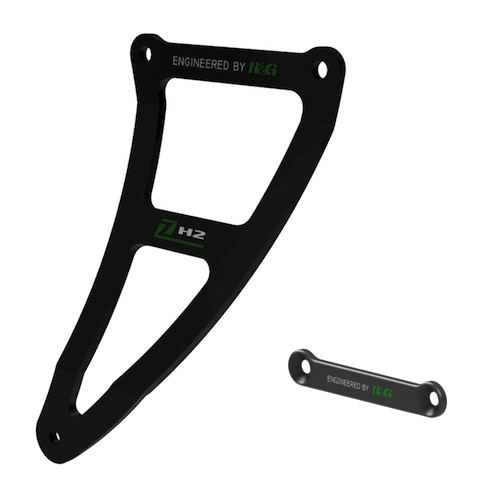 (image for) Exhaust Hanger & rear footrest blanking plate - Kawasaki Z H2 2020 onwards