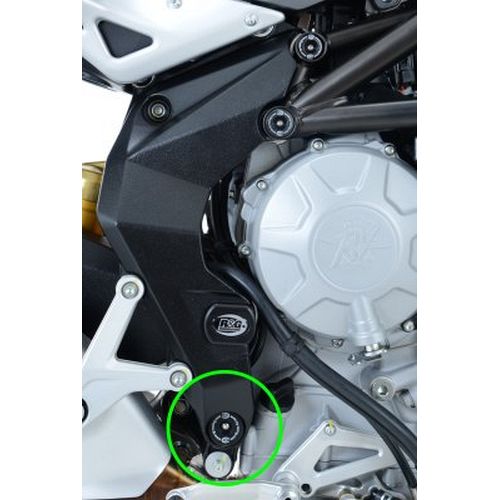 (image for) Frame Plug (1) lower RHS - MV Agusta F3 675/800 2012 onwards, Rivale 800 2014 onwards, Dragster 800 2014 onwards