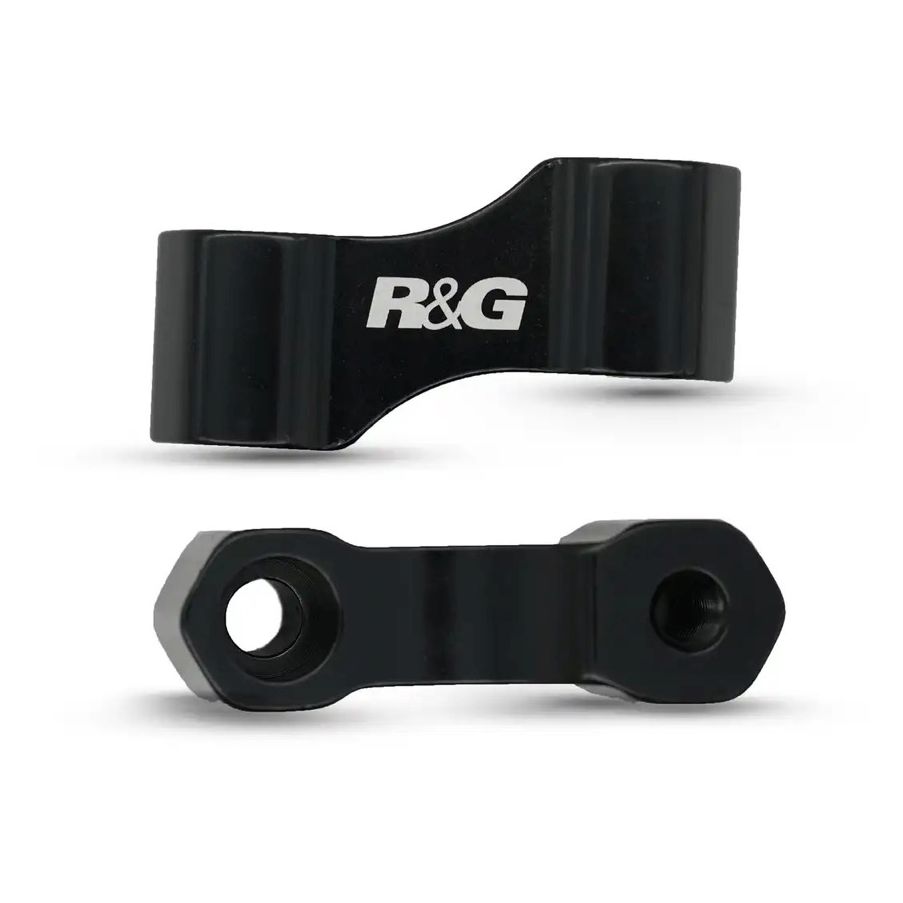 (imagen para) Extensiones de Espejos (2) - M10x1.25 rosca a izquierda y derecha, +45mm desplazamiento lateral, +35mm altura