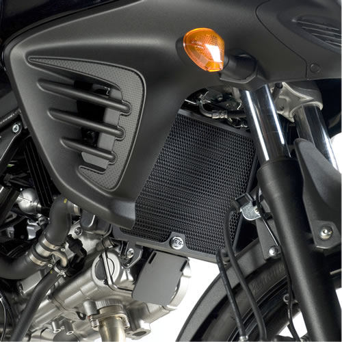 (imagen para) Protector de Radiador (negro) - Suzuki DL650 V-Strom 2012 en adelante