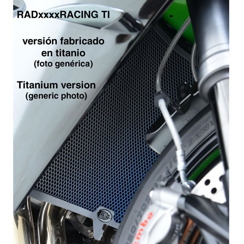 (image for) Titanium Radiator Guard - Aprilia RS660 2021 onwards