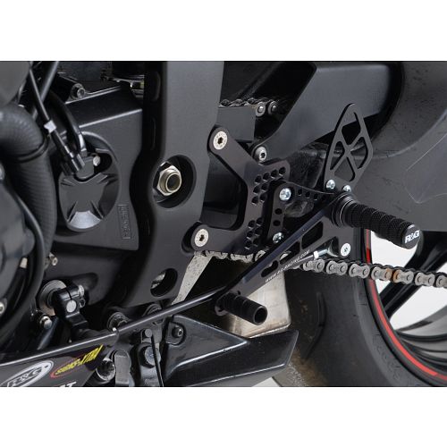 (imagen para) Estriberas - Kawasaki ZX-6R 2005-2013 (cambio invertido/carreras)