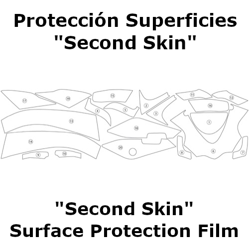 (imagen para) Protección Superficies "Second Skin" - Aprilia RSV4 2015-2017
