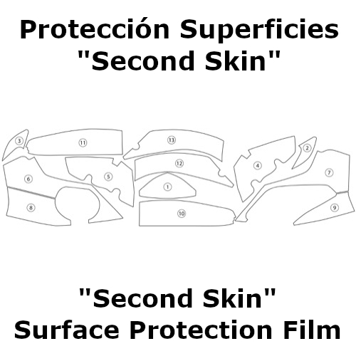 (image for) "Second Skin" Surface Protection Film - BMW S1000RR 2010-2014 / HP4 2012-2014