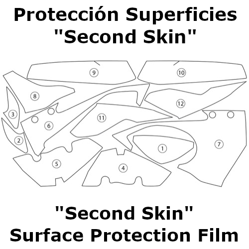 (image for) "Second Skin" Surface Protection Film - BMW S1000RR 2015-2018