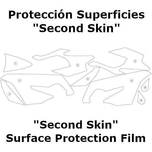 (image for) "Second Skin" Surface Protection Film - BMW R1200RT 2014-2018 / R1250RT 2019-2020