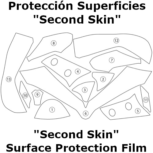 (image for) "Second Skin" Surface Protection Film - Ducati Multistrada 1200 2015-2017
