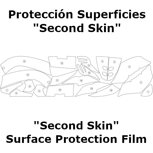 (image for) "Second Skin" Surface Protection Film - Ducati 959 Panigale 2016-2018