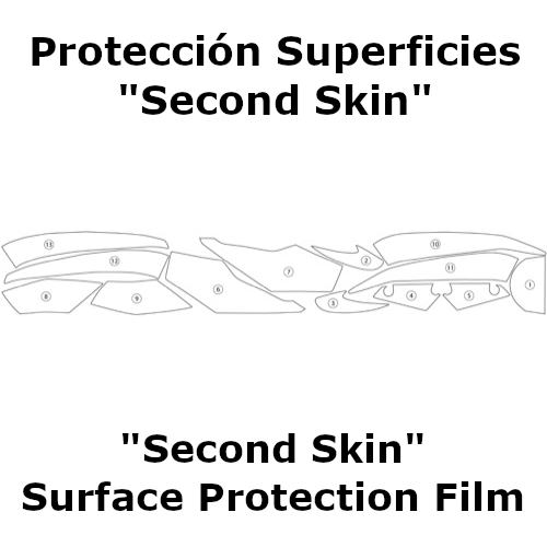 (image for) "Second Skin" Surface Protection Film - Honda CBR650F 2014-2017