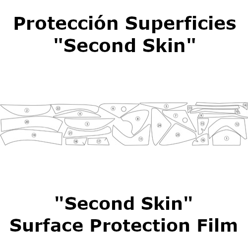 (image for) "Second Skin" Surface Protection Film - Kawasaki GTR1400 2010-2016
