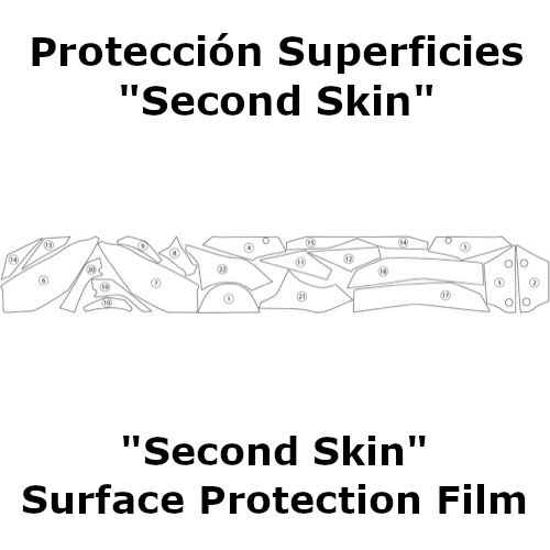 (imagen para) Protección Superficies "Second Skin" - Kawasaki Z1000 2014-2017