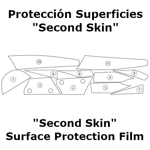 (image for) "Second Skin" Surface Protection Film - Kawasaki Ninja ZX-10R 2011-2015