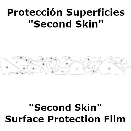 (image for) "Second Skin" Surface Protection Film - Kawasaki Z H2 2020-2022