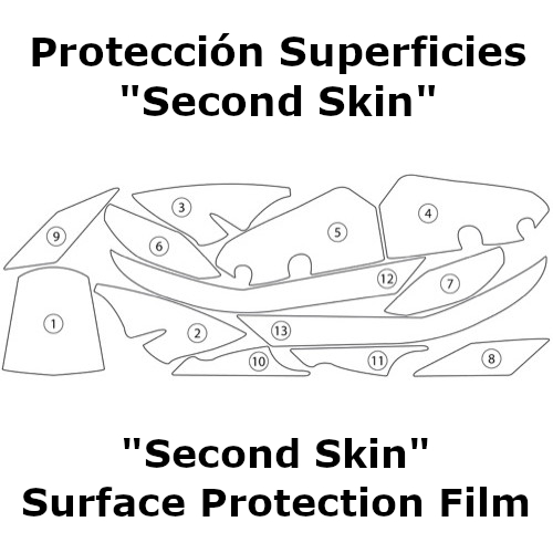 (image for) "Second Skin" Surface Protection Film - KTM 1290 Super Duke R 2014-2016