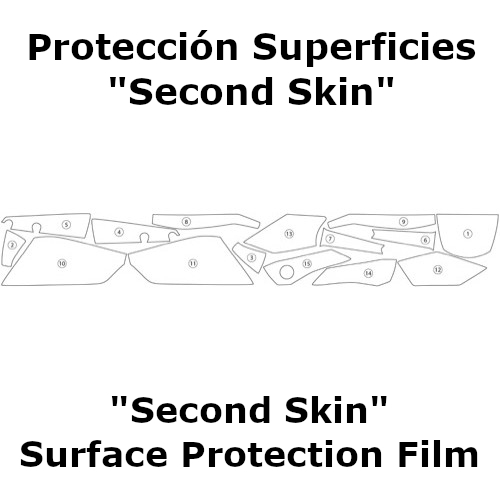 (imagen para) Protección Superficies "Second Skin" - KTM 125 Duke 2011-2016