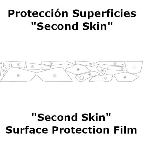 (imagen para) Protección Superficies "Second Skin" - KTM 390 Duke 2013-2016