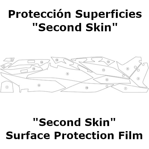 (image for) "Second Skin" Surface Protection Film - KTM 1290 Super Duke GT 2016-2018 (include panniers)