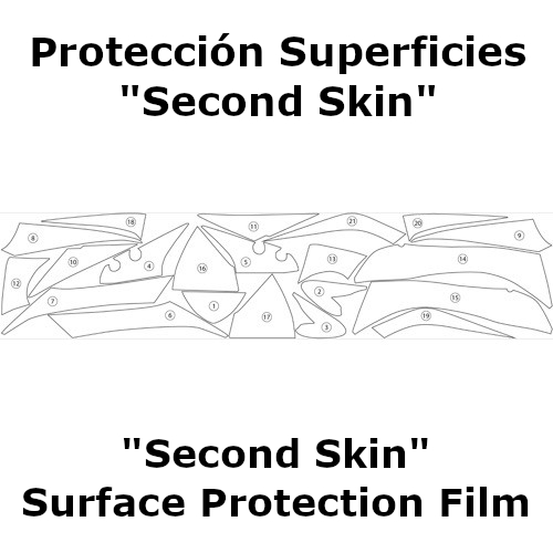 (imagen para) Protección Superficies "Second Skin" - Suzuki GSX-S1000 FA 2015 en adelante