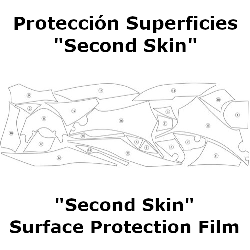 (imagen para) Protección Superficies "Second Skin" - Suzuki GSX-R1000 2017 en adelante