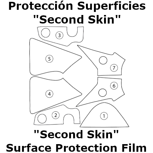 (imagen para) Protección Superficies "Second Skin" - Triumph 675 Street Triple [R] 2013-2016