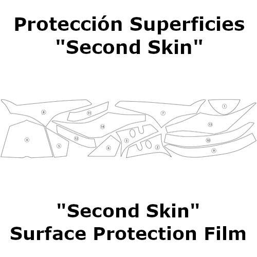 (imagen para) Protección Superficies "Second Skin" - Yamaha YZF-R1 2015-2019