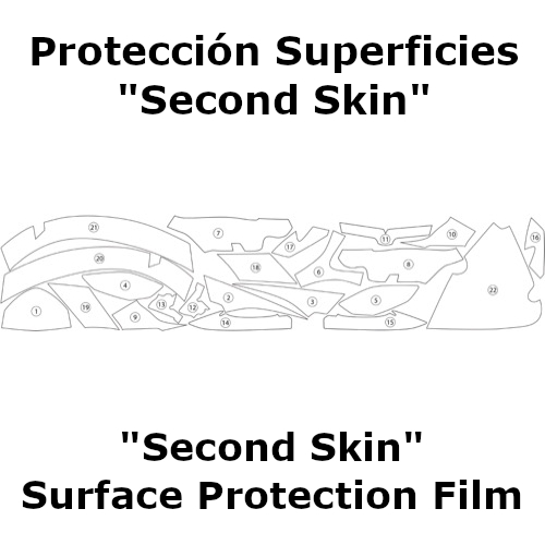 (image for) "Second Skin" Surface Protection Film - Yamaha FJR1300A 2014 onwards