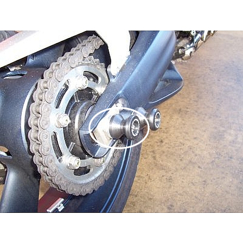 (image for) “Spindle Sliders” axle crash protectors/diablos - Yamaha MT-01