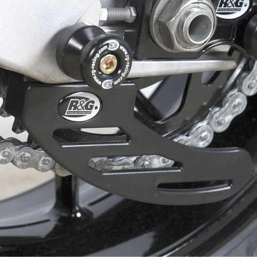 (image for) Toe/Chain Guard, Extended style, black, HDPE plastic - BMW S1000RR 2010-2015 / S1000RR 2025+ / S1000R 2014+